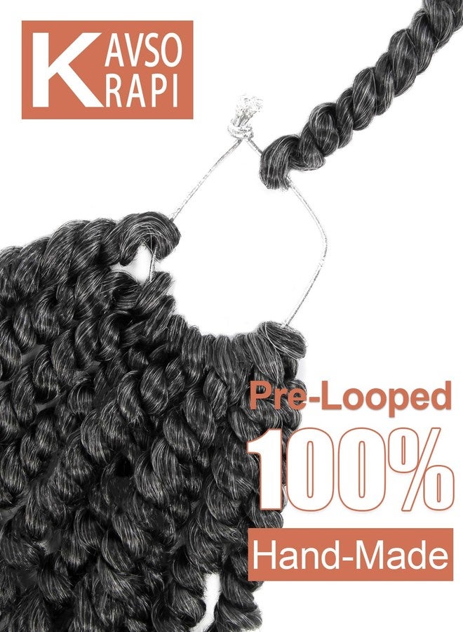 KAVSORAPI Passion Twist Hair,6 Inch Passion Twist Braiding Hair,Short Pre Looped Crochet Twist Jumbo Pre-twisted Two Strand Braids 8 Packs (Salt and Pepper) - Image 4